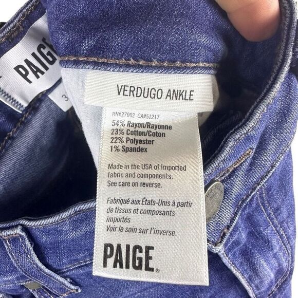 Paige verdugo ankle jeans size 31 - Picture 4 of 5